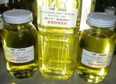 chicken fat FAME BDF Bio fuel