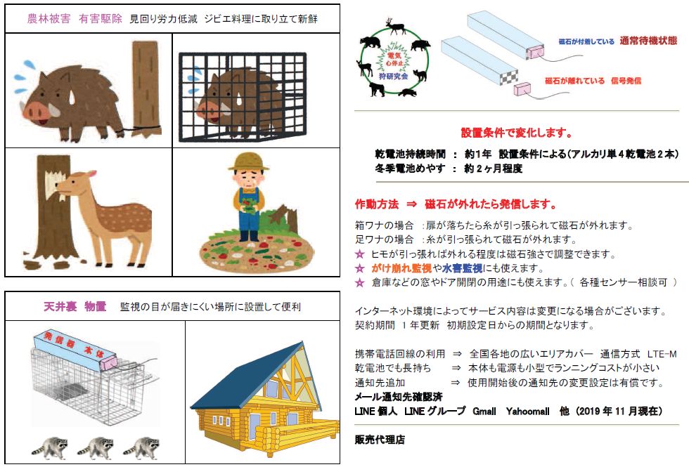 警報メール　わな通知応用2